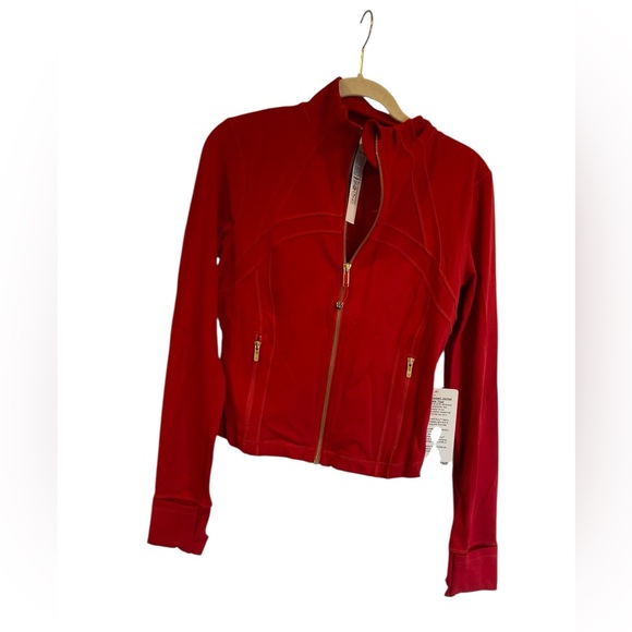 lululemon athletica Jackets & Blazers - NWT Lululemon define cropped jacket nulu *new year DARK RED Size 8